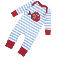 Piccalilly Playsuit Sealife Blue 3-6 Months