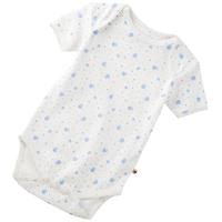 piccalilly bodysuit blue elephants newborn