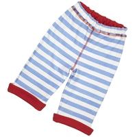 Piccalilly Breton Reversible Trousers Red/Stripe 6-12 Months