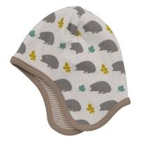 Pigeon Reverisible Bonnet Taupe Hedgehog