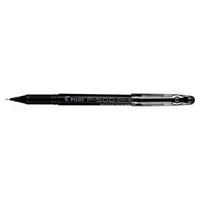 Pilot P500 Gel Rollerball Pen Needle Point 0.5mm Tip 0.3mm Line (Black) - (Pack of 12 Pens)