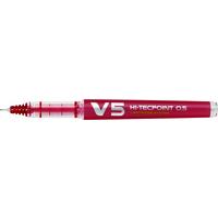 Pilot V5 Refillable Red 107100102 Pk10