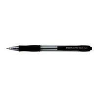 Pilot SuperGrip Retractable Ballpoint Pen (Black) Pack of 12