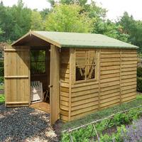 pinnacle 10ft x 7ft 297m x 204m pressure treated overlap shed