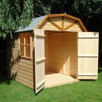 Pinnacle Barn 7ft x 7ft Shed with Shelf