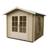 pinnacle barnsdale 8ft x 8ft 244m x 244m 19mm log cabin