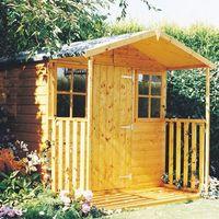 pinnacle casita 7ft x 9ft shed with veranda