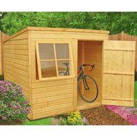 Pinnacle 7ft x 7ft (1.98m x 1.98m) Shiplap Pent Shed Delivery Only