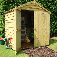 Pinnacle Double Door Overlap Apex Shed (1.83m x 1.20m)