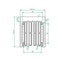 pin heat sink 03 cw l x w x h 150 x 75 x 62 mm fischer elektronik la 6 ...