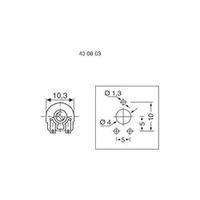 Piher PT 10 LV 500R Miniature Trimming Potentiometer, Horizontal 500 ?