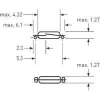 PIC HSR-0025TSM 10/15 SMD Reed Switch, T Series