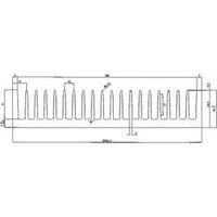 Pin heat sink 1.06 C/W (L x W x H) 75 x 200 x 40 mm Pada Engineering 8071/75/N