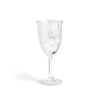 Picnic Cut Glass Effect Wine Glass