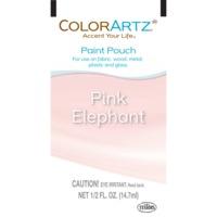 pink elephant colorarts paint pouch