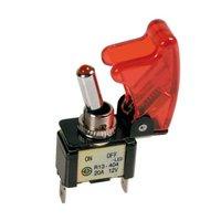 Pilot La_45556 On/off Switch Missile-style With Red LED 12v 20a