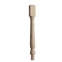 Pine Pre-Drilled Turned Top Newel Post (W)82mm (L)725mm