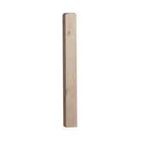 pine pre drilled newel base w82mm l700mm