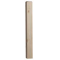 Pine Pre-Drilled Newel Base (W)82mm (L)915mm