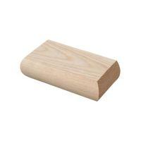 pine half square newel cap l28mm h20mm w106mm