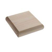 Pine Square Newel Cap (L)110mm (H)20mm (W)110mm