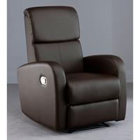 Picasso Brown Faux Leather Recliner Chair
