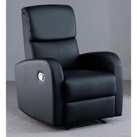 Picasso Black Faux Leather Recliner Chair