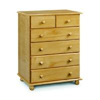 Pioneer Solid Pine 2 over 4 Drawer Chest