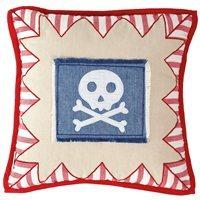 PIRATE SHACK Cushion Cover by Win Green