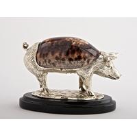 Pig with Cowrie Shell Chinese Sign