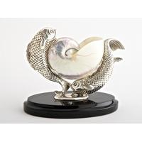 pisces with pearlised nautilus shell zodiac