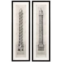 Piano Black Frame Prints Columna (Set of 2)