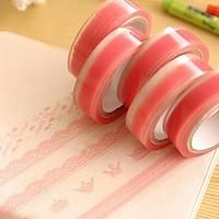 Pink Lace Pattern Tape(Random Color)