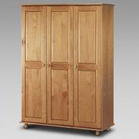 pickwick 3 door wardrobe 6 drawer chest and 3 drawer bedside set