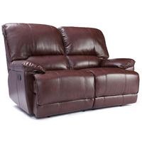 Pippa 2 Seater Leather Reclining Sofa Walnut