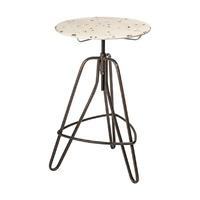 picador artisan bar table in cream metal finish