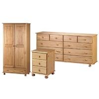 pickwick 3 door hanging wardrobe 10 drawer chest and 3 drawer bedside  ...