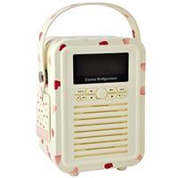 Pink Hearts Mini Bluetooth Retro Radio
