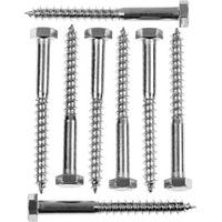 Picardy Zinc Plated Coach Screws M12x50mm Box 100