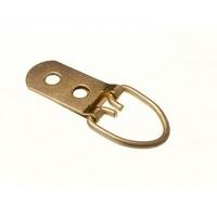 picture strap frame hanger with ring 2 hole eb brass plated h duty pac ...