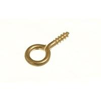 Picture Frame Screw in Eye 14MM X 1.5MM Eb Brass Plated Steel ( pack 1000 )