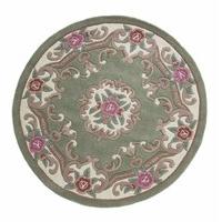 pippa g chinese aubusson green 292 rug circle 120 x 120 cm