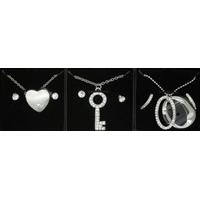 Pierre Cardin Ladies Womens Costume Pendant Necklace & Earring Jewellery Set x 3