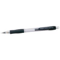 Pilot Super Grip Mechanical Pencil 0.5 mm Lead - Black Barrel, Pack of 12