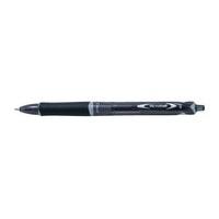 Pilot Acroball Retractable Ballpoint Pen Medium 1.0mm Tip 0.32mm Line Black Ref 020101001 [Pack 12]