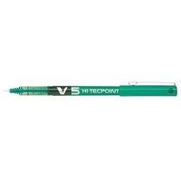 Pilot V5 Liquid Ink Rollerball 0.5 mm Tip (Box of 12) - Green