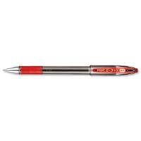 Pilot G-3 Gel Rollerball Pen Refillable Rubber Grip 0.7mm Tip 0.5mm Line Red Ref 090101202 [Pack 12]