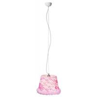 Pink Cotton Floral and Fluffy Pendant Ceiling Light