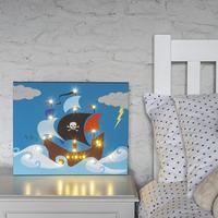 Pirate Ship Illuminated Canvas