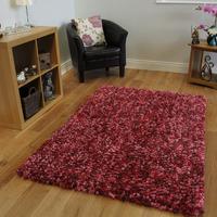 Pink Soft Shaggy Rug - Fondant Truffle Large